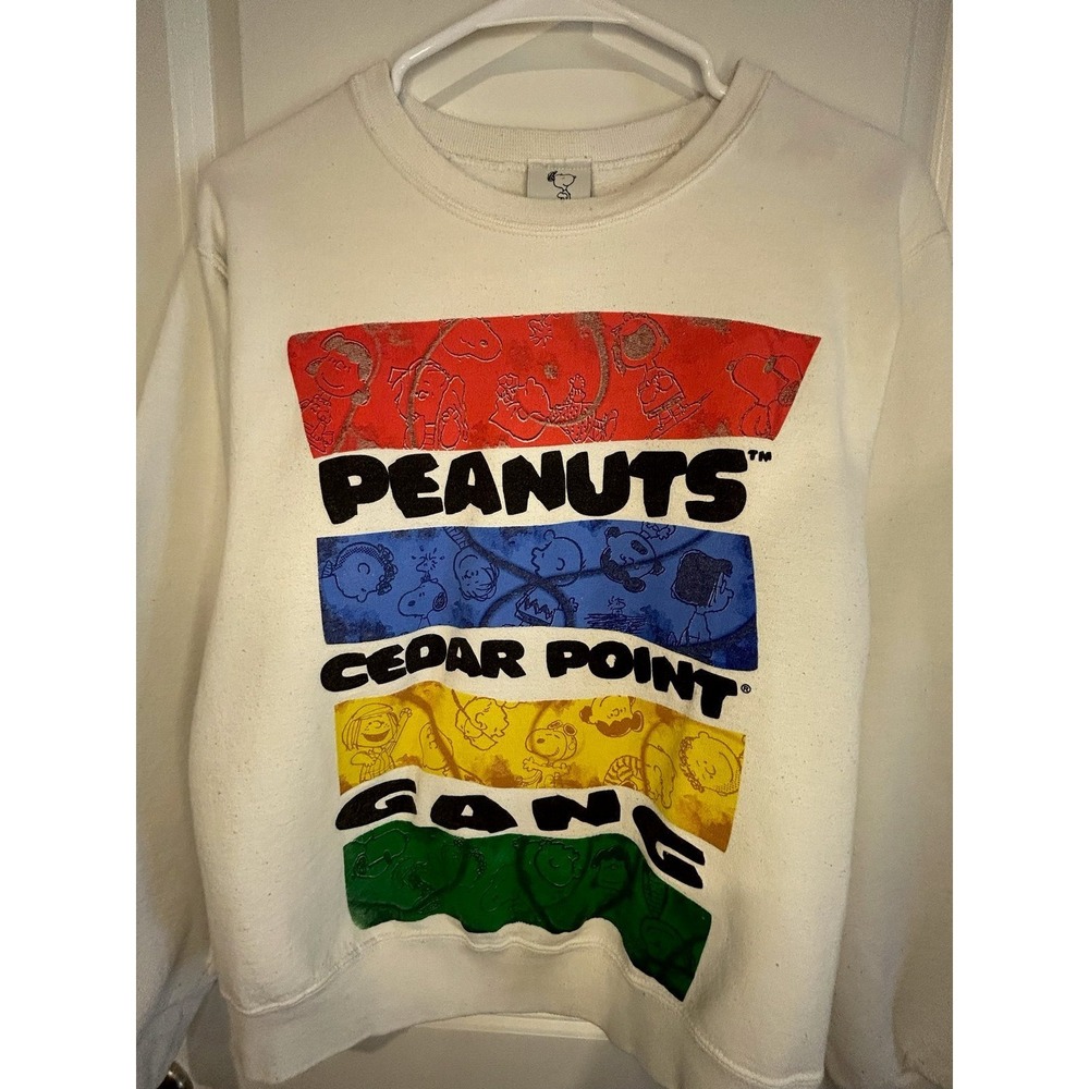 Vintage 90's Peanuts Snoopy Charlie Brown Character Crewneck Sweatshirt Sz Small